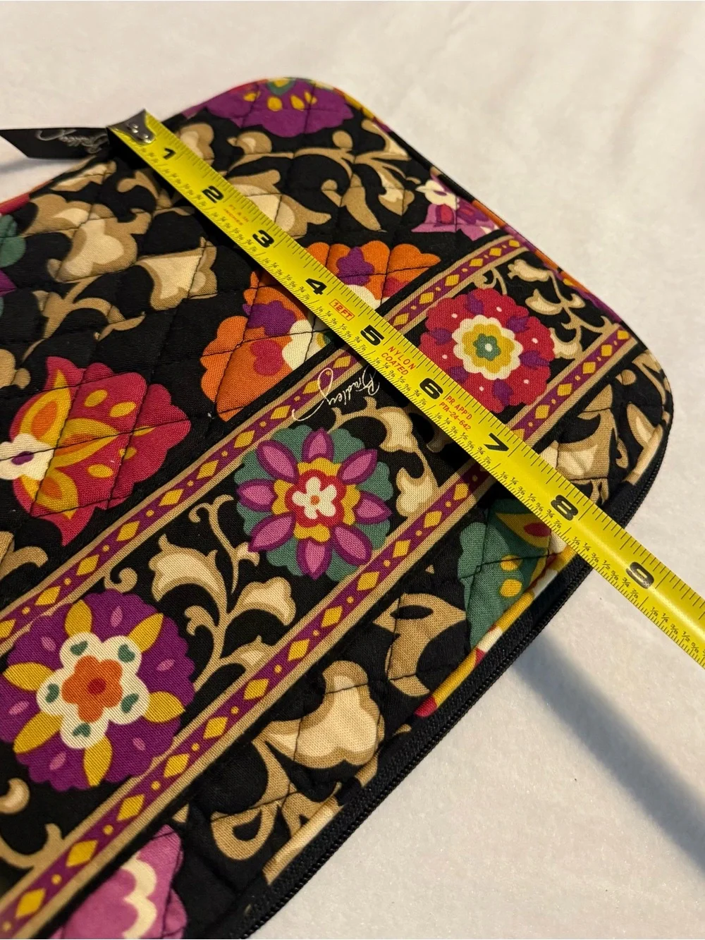 Vera Bradley Floral Quilted Tablet Sleeve Zip Pouch